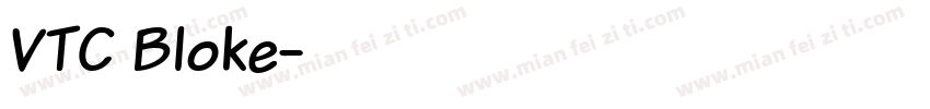 VTC Bloke字体转换